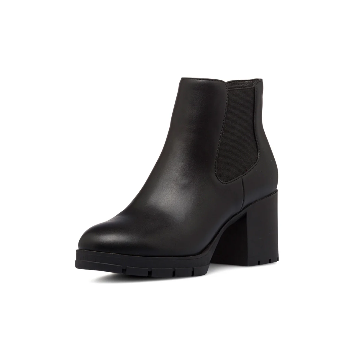 Stivaletti comfort neri da donna con tacco 7 cm P Soft - Image 2