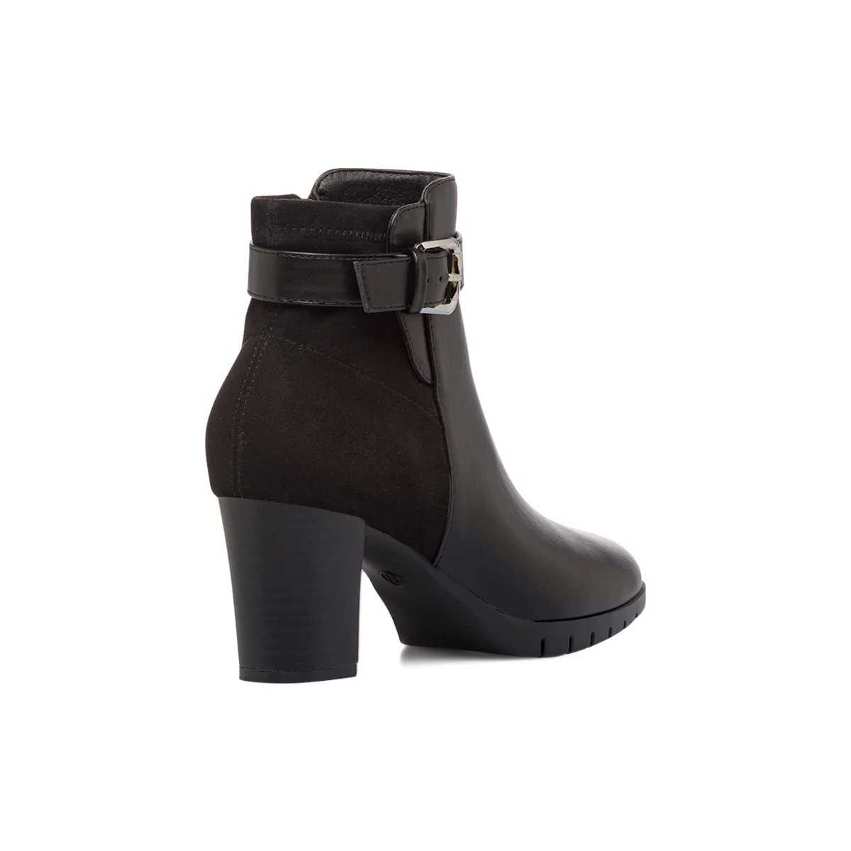 Stivaletti comfort neri da Donna con tacco 7 cm P Soft - Image 5