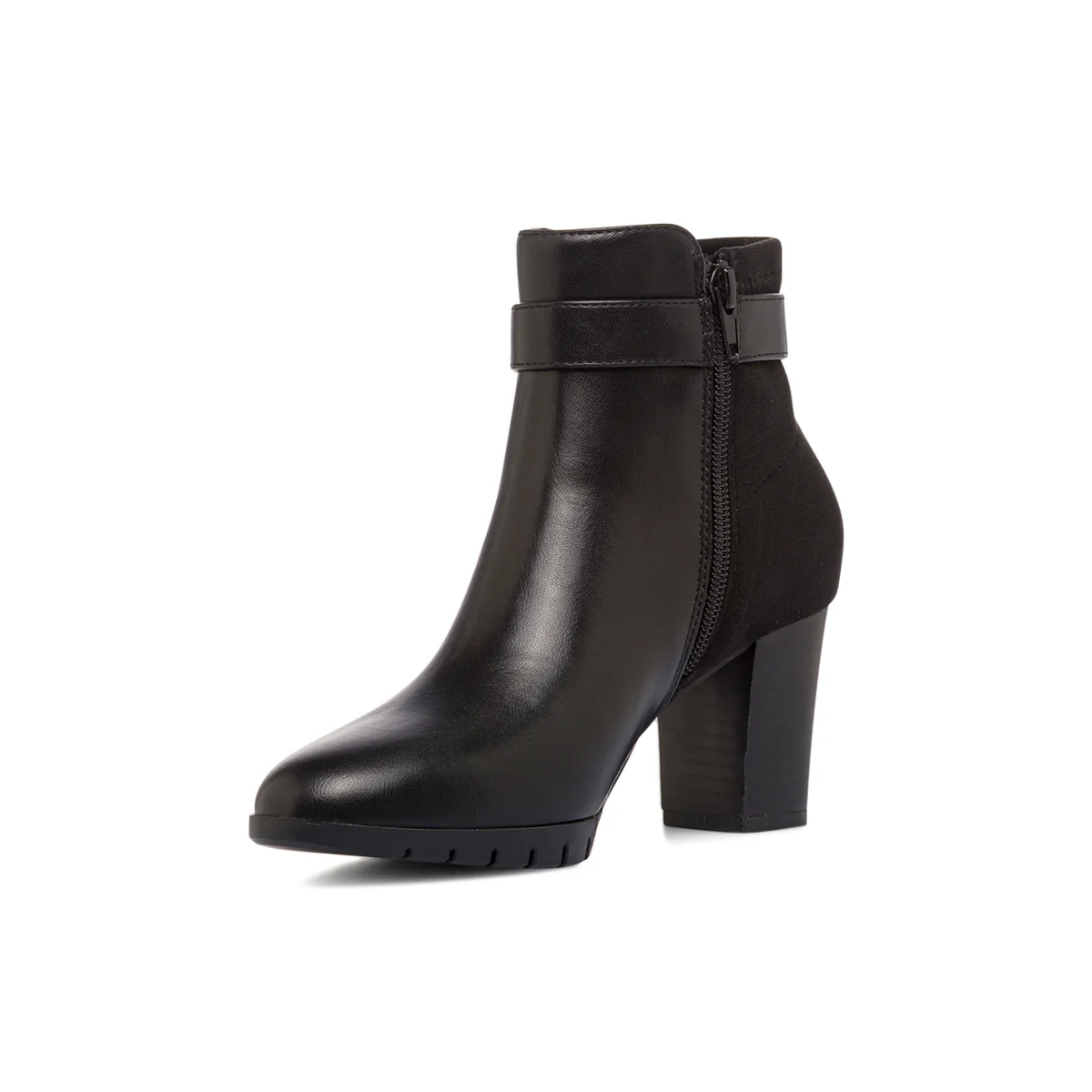 Stivaletti comfort neri da Donna con tacco 7 cm P Soft - Image 7