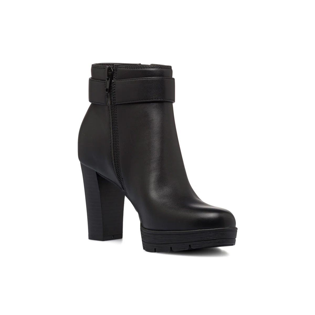 Stivaletti comfort neri da donna con tacco 9 cm P Soft - Image 5