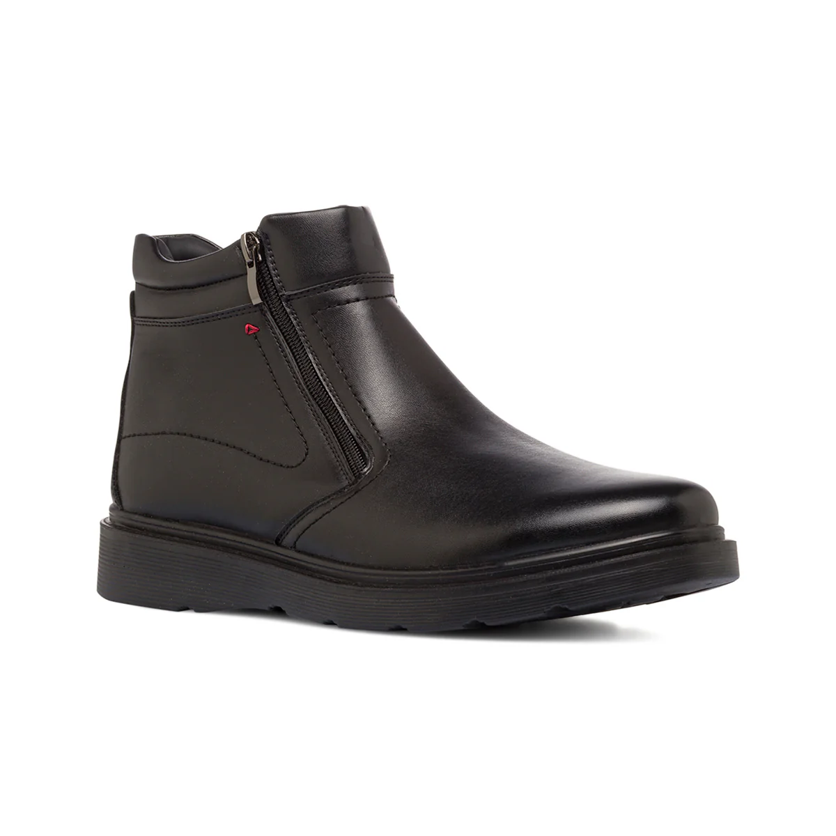 Stivaletti comfort neri da Uomo con zip laterale P Soft - Image 2