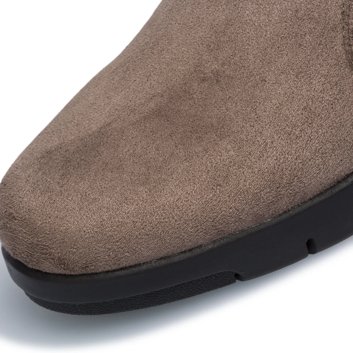 Stivaletti comfort taupe con strass P Soft - Image 8