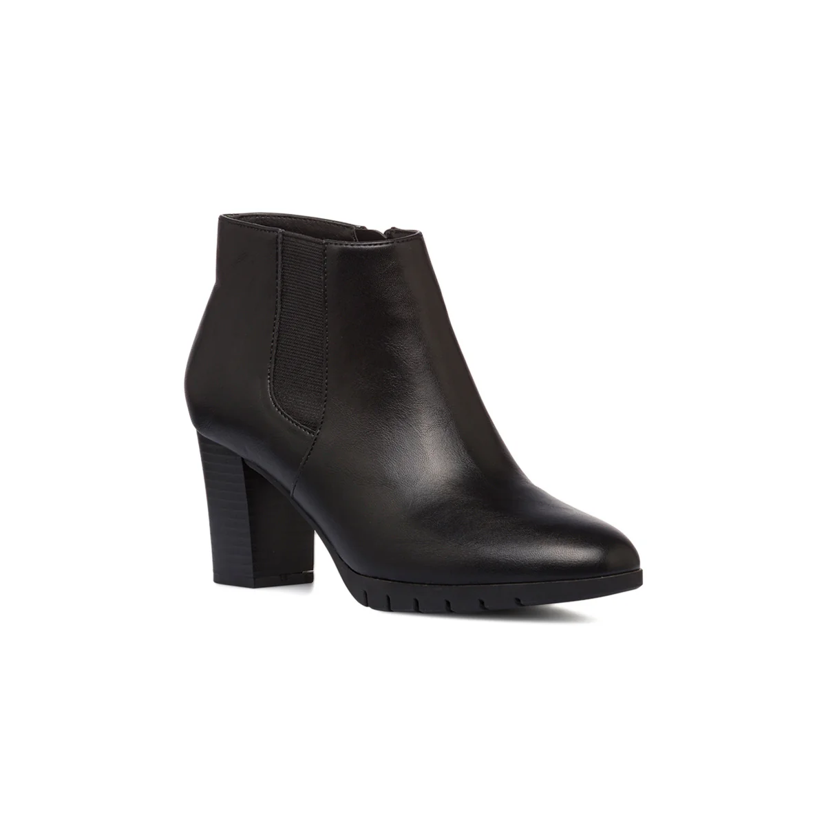 Stivaletti comfort neri da donna con tacco 7 cm P Soft - Image 2