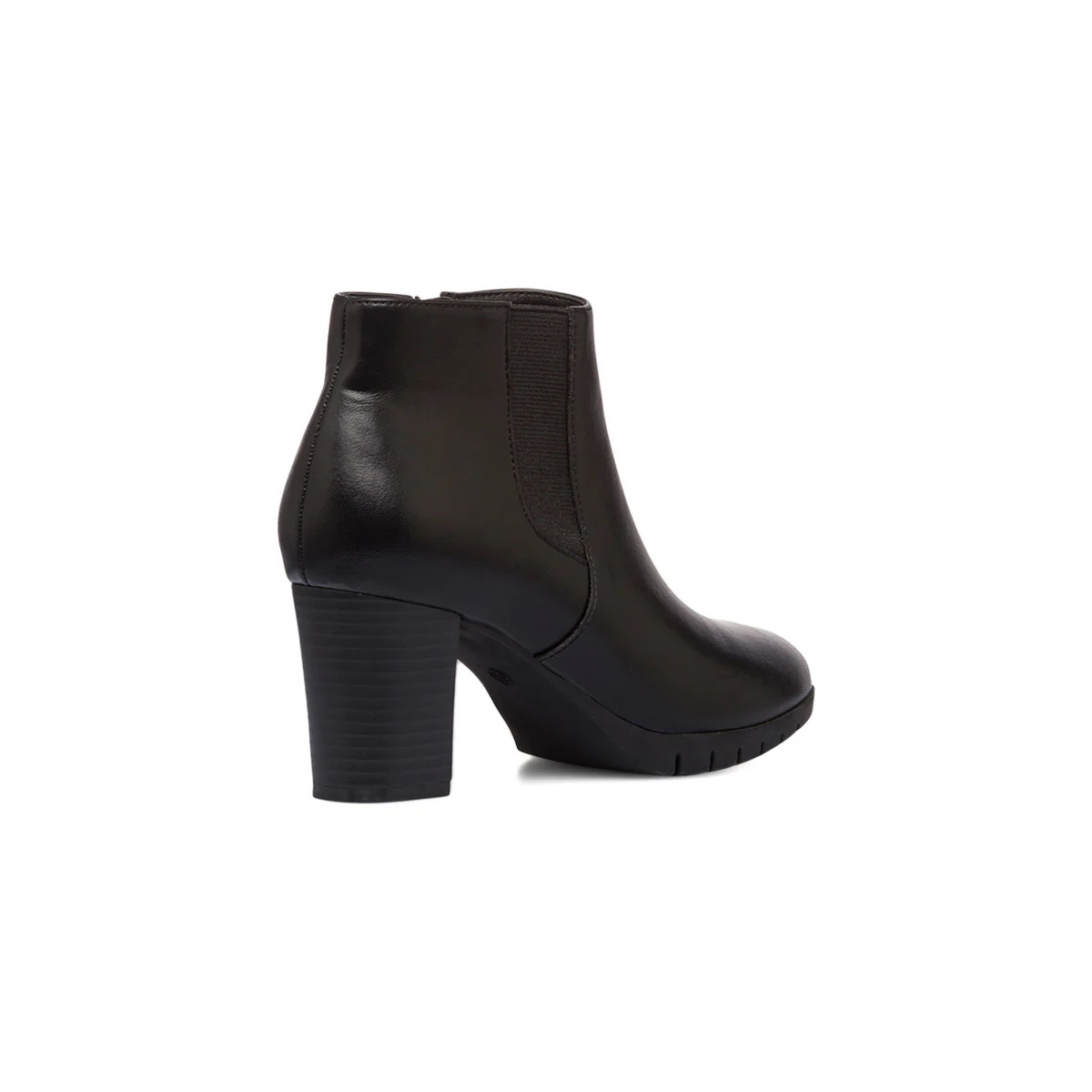 Stivaletti comfort neri da donna con tacco 7 cm P Soft - Image 3