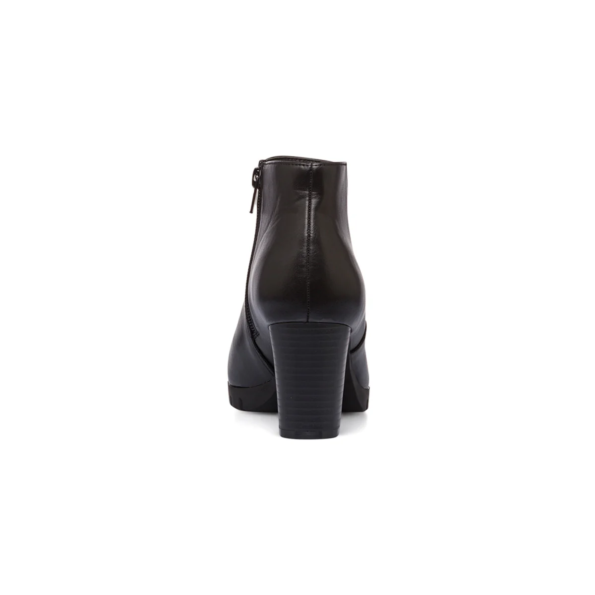 Stivaletti comfort neri da donna con tacco 7 cm P Soft - Image 4