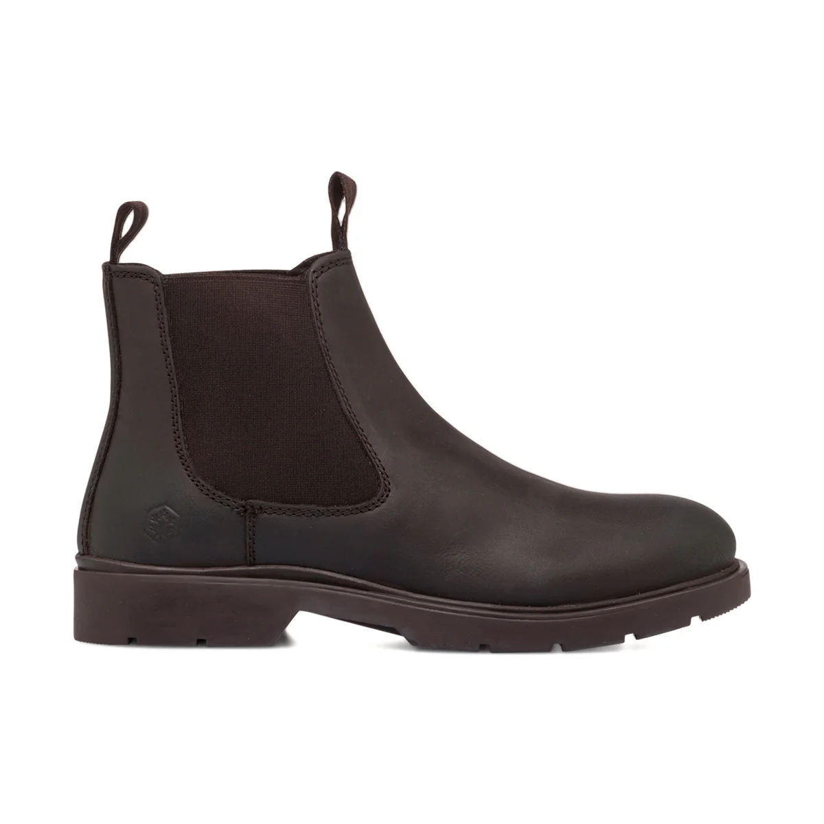Stivaletti con elastici marrone scuro da uomo in pelle con doppio tirante Lumberjack Charlie