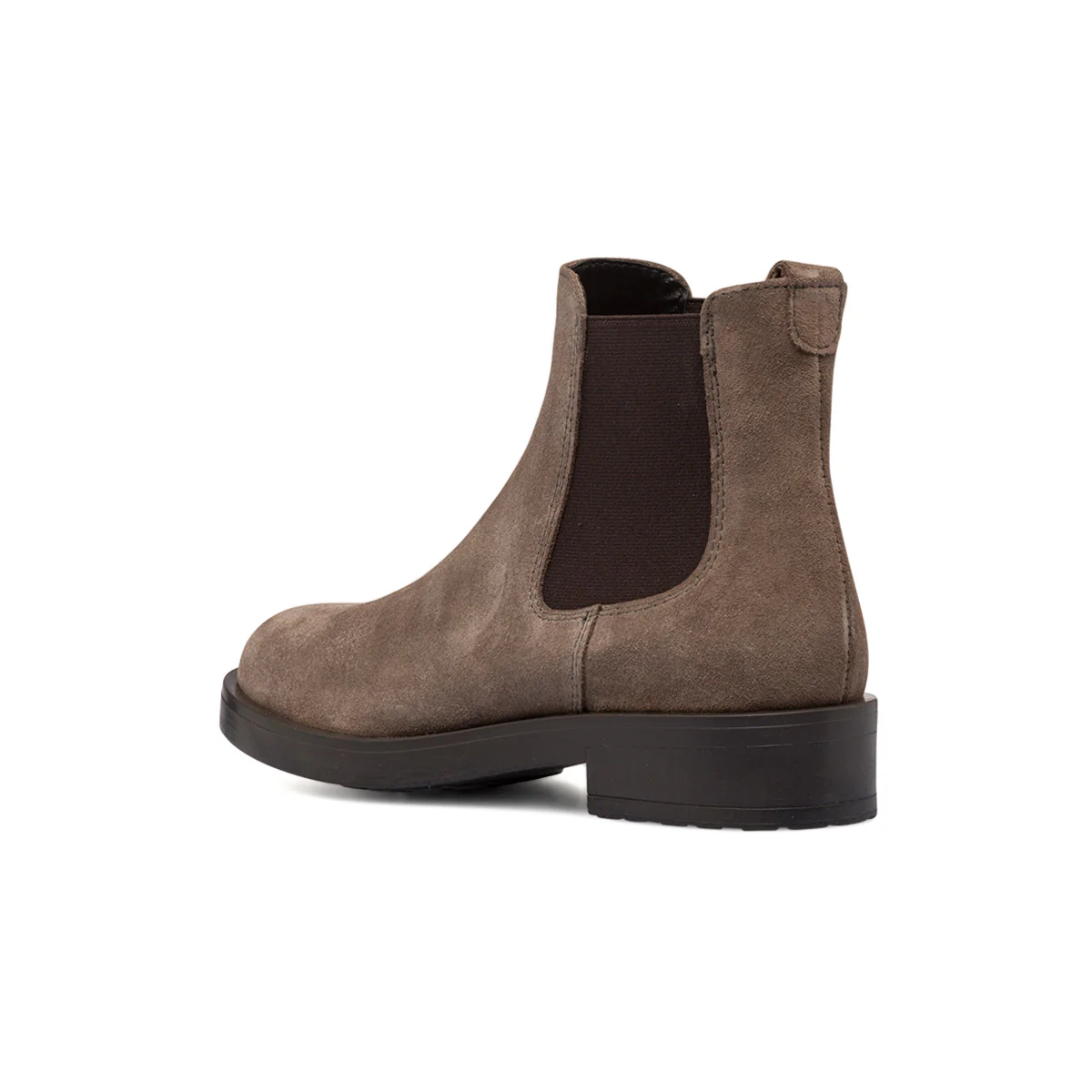 Stivaletti con elastici marroni in pelle da donna Primopiano - Image 3