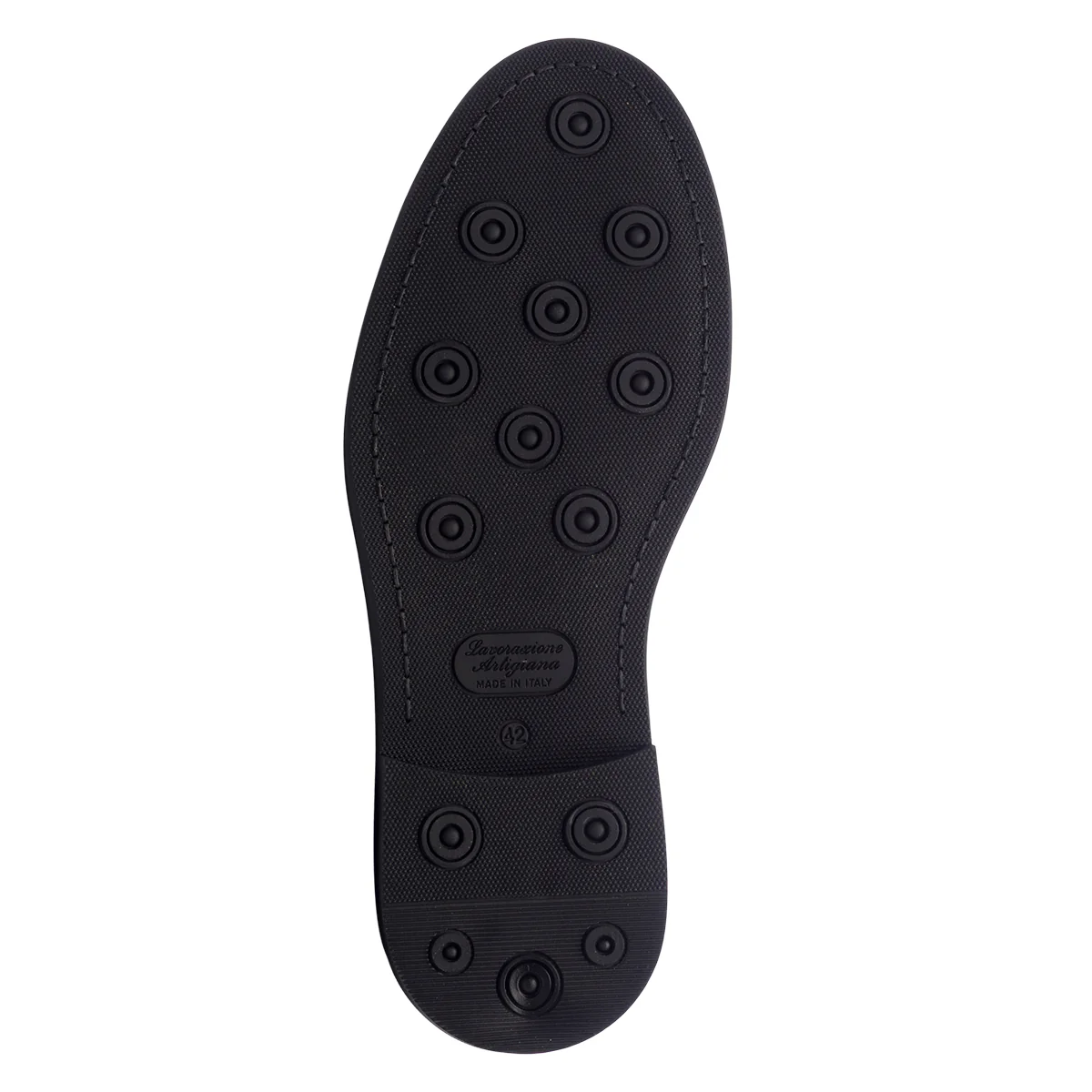 Stivaletti con elastici marroni in pelle da uomo Primopiano - Image 4