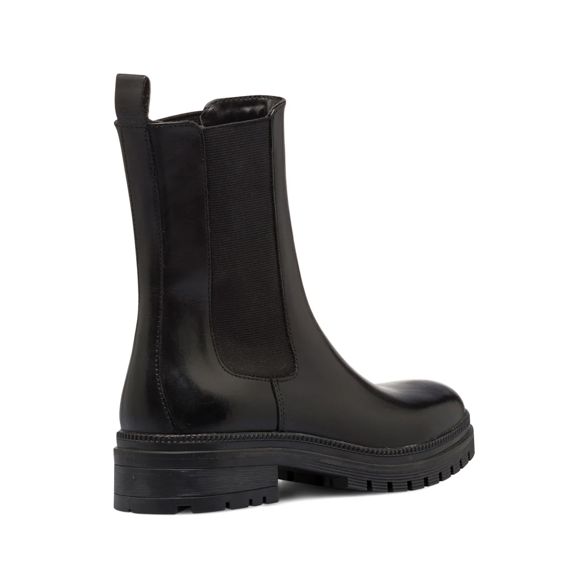 Stivaletti con elastici neri in pelle da donna Primopiano - Image 3