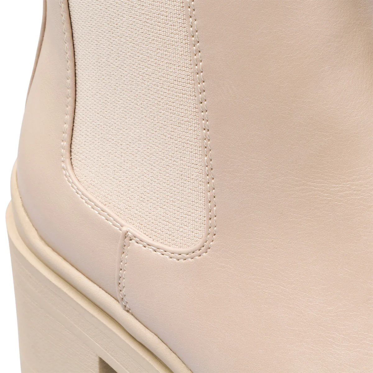 Stivaletti con elastici taupe da donna con tacco a blocco 6 cm Swish Jeans - Image 6
