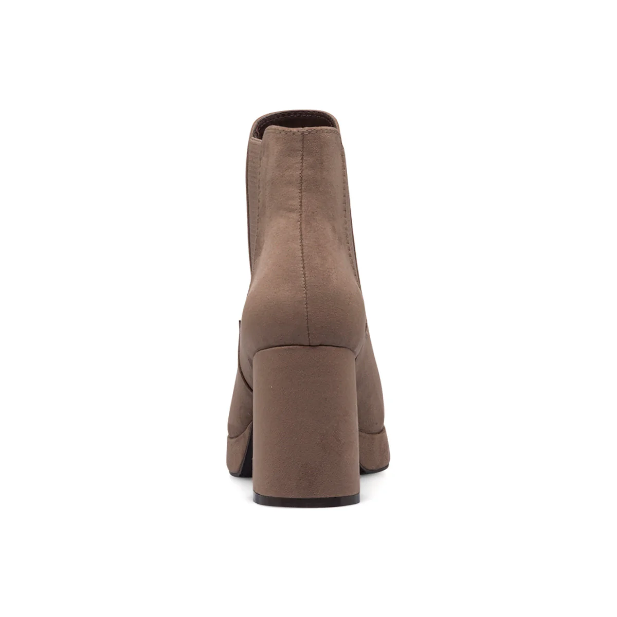 Stivaletti con elastici taupe da donna con tacco a blocco 9 cm Lora Ferres - Image 4