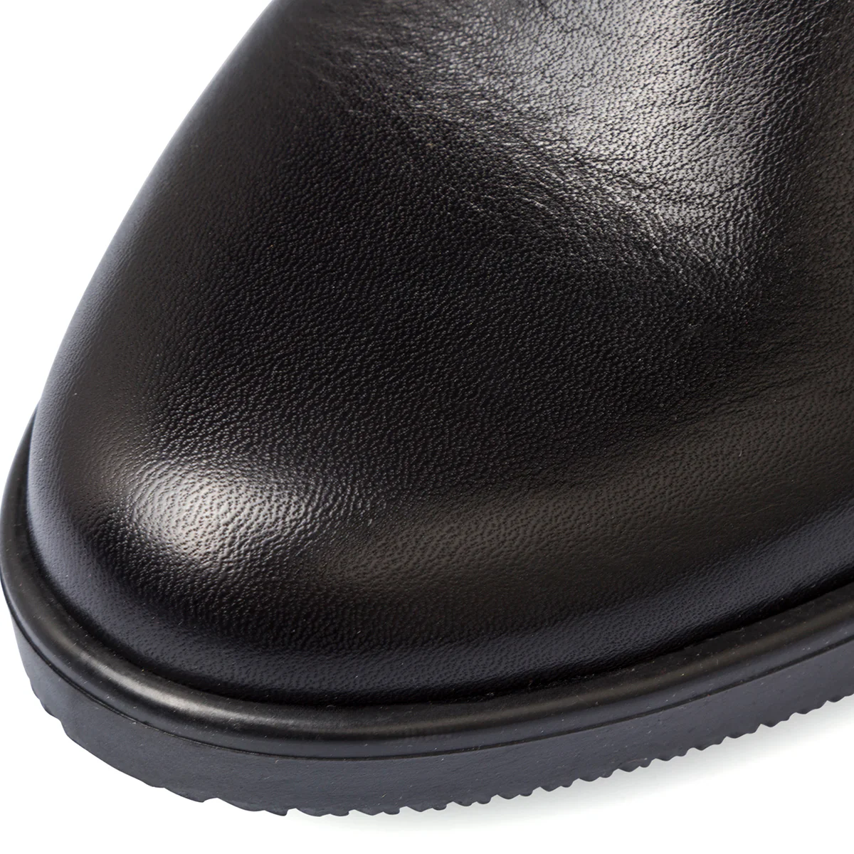 Stivaletti con tacco 8,5 cm da donna neri in pelle P Essentials - Image 5