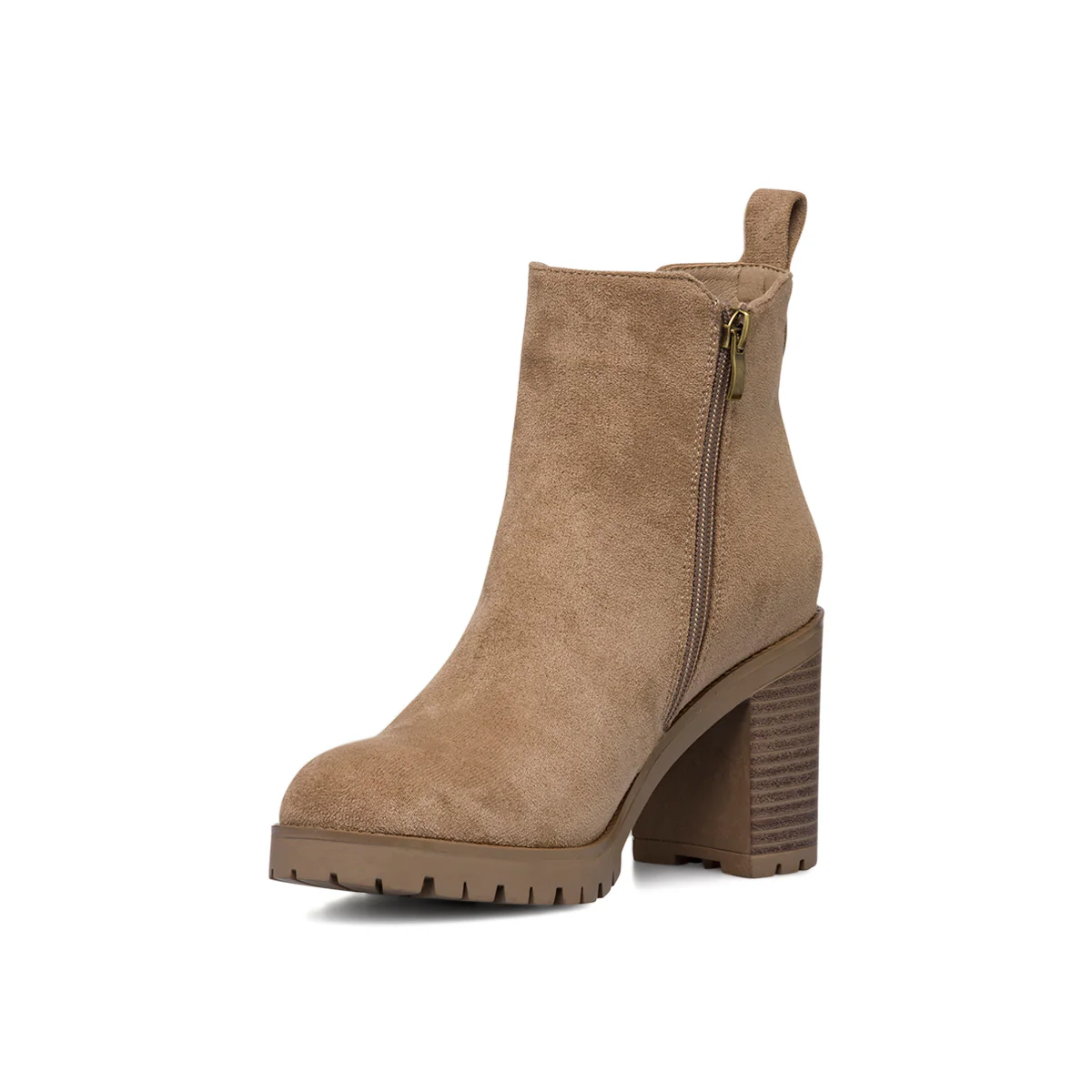 Stivaletti con tacco 8,5 cm taupe da donna Lora Ferres - Image 5