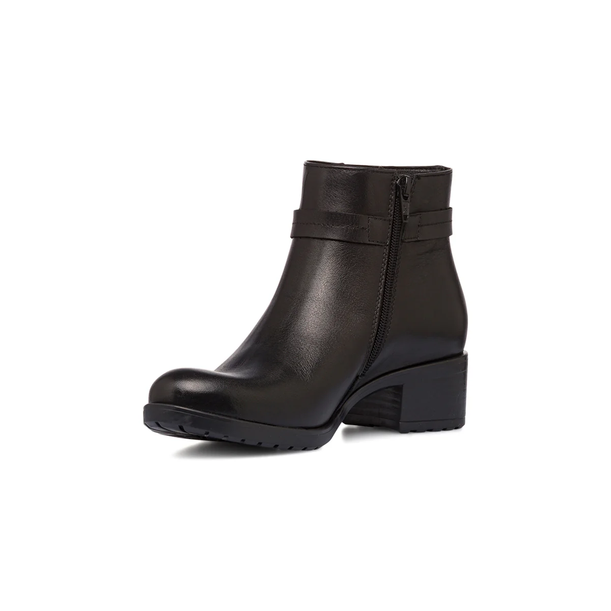 Stivaletti con tacco da donna neri in pelle P Essentials - Image 5