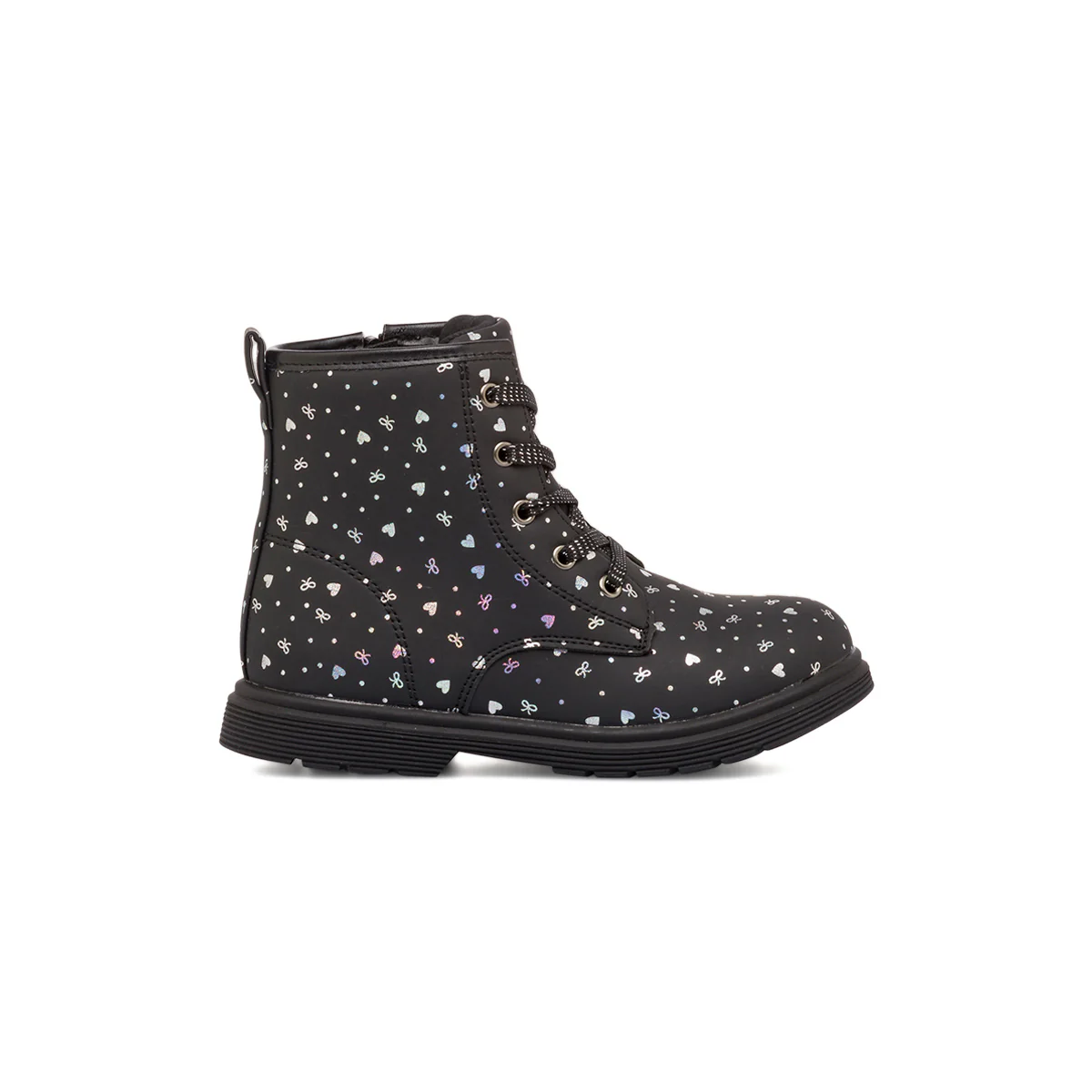 Stivaletti da bambina neri con dettagli argento Le Scarpe di Alice