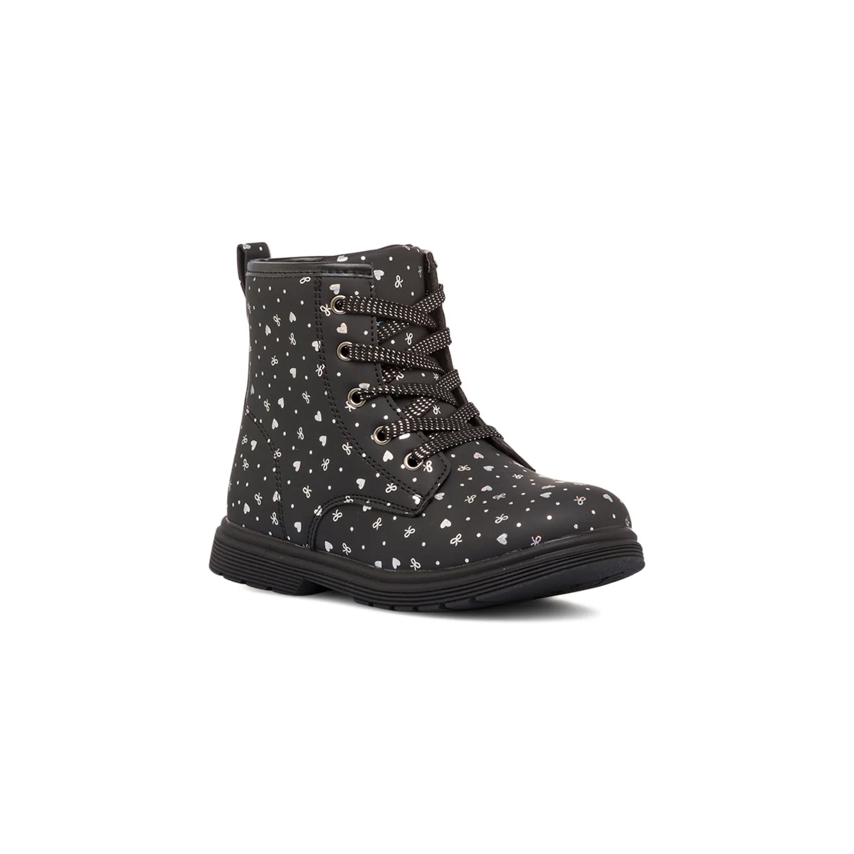 Stivaletti da bambina neri con dettagli argento Le Scarpe di Alice - Image 2