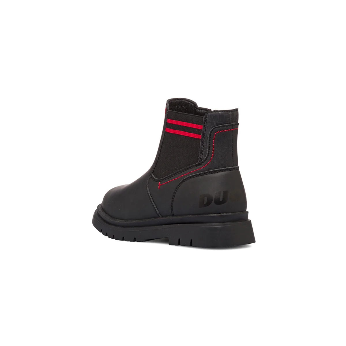 Stivaletti da bambino neri con inserti rossi Ducati - Image 3