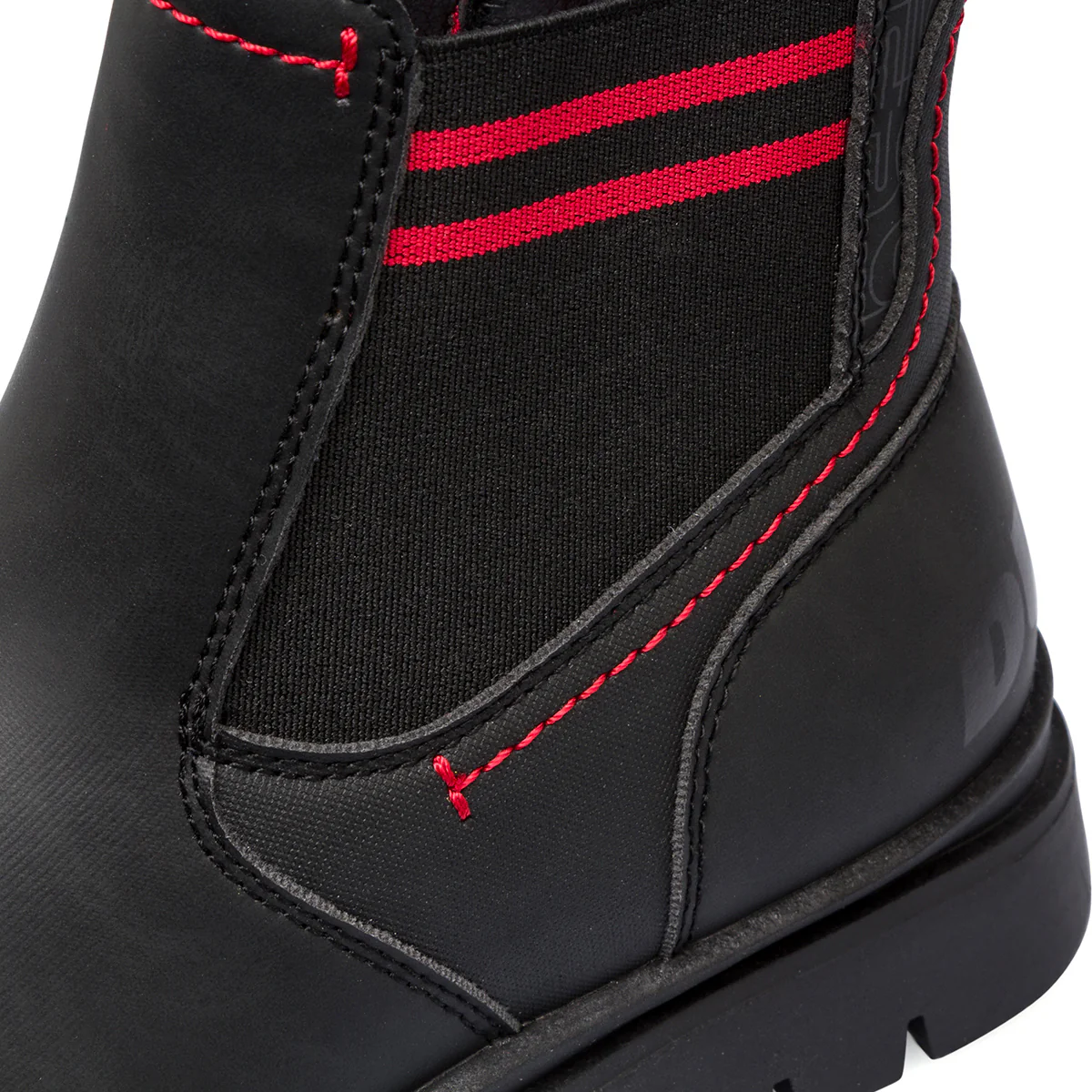 Stivaletti da bambino neri con inserti rossi Ducati - Image 6