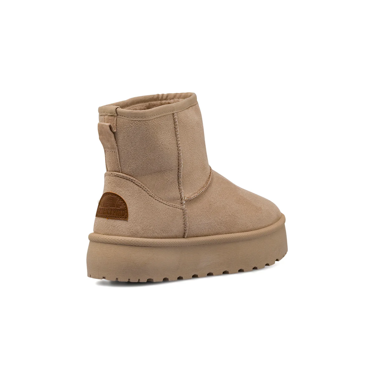 Stivaletti da donna beige con suola platform e interno caldo Americanino - Image 3