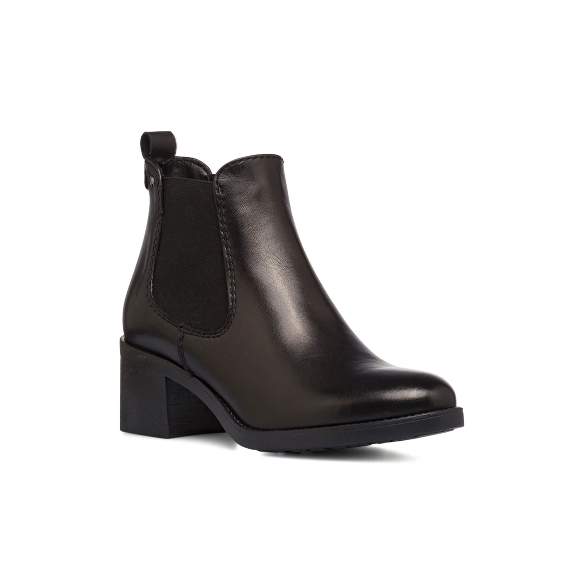Stivaletti con tacco da donna neri in pelle P Essentials - Image 2