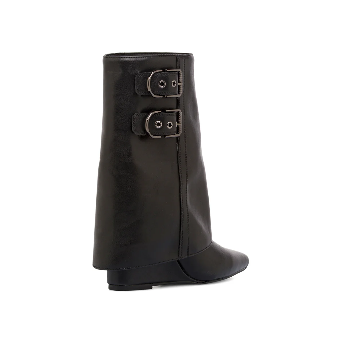 Stivaletti da donna neri slouchy con doppia fibbia Lora Ferres - Image 3