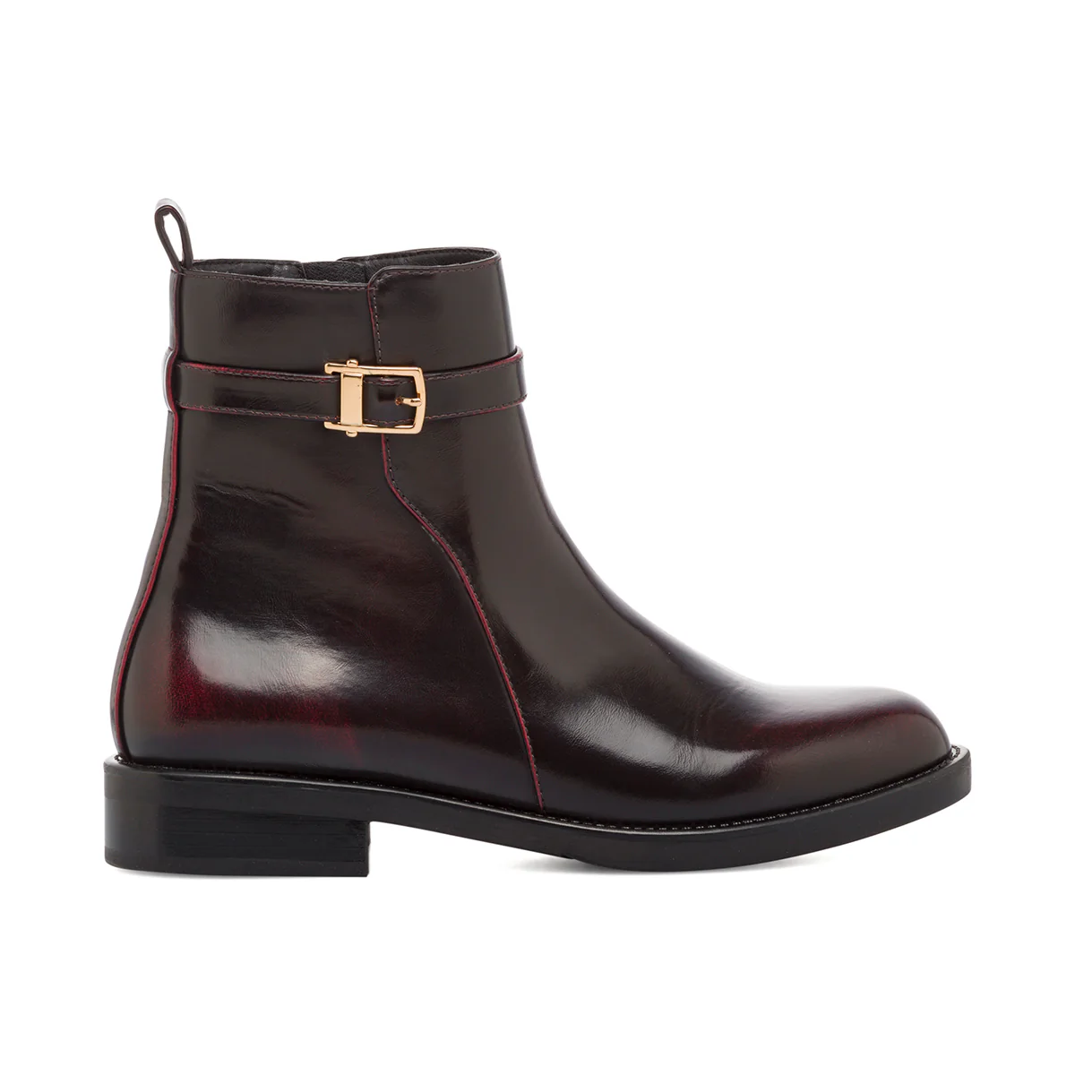 Stivaletti eleganti da Donna con fibbia bordeaux Swish Jeans