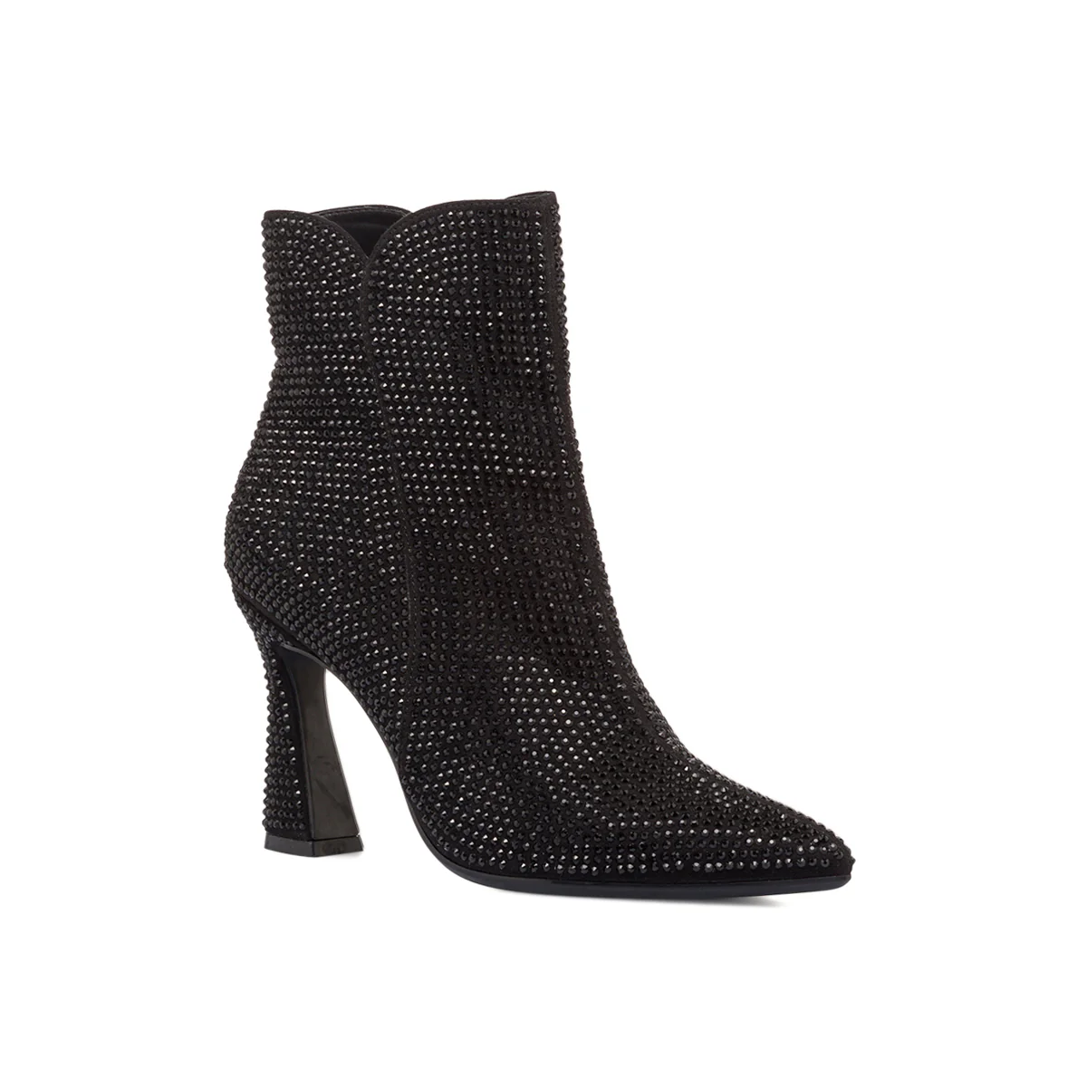 Stivaletti gioiello neri da donna con tacco 9 cm e strass Lora Ferres - Image 5