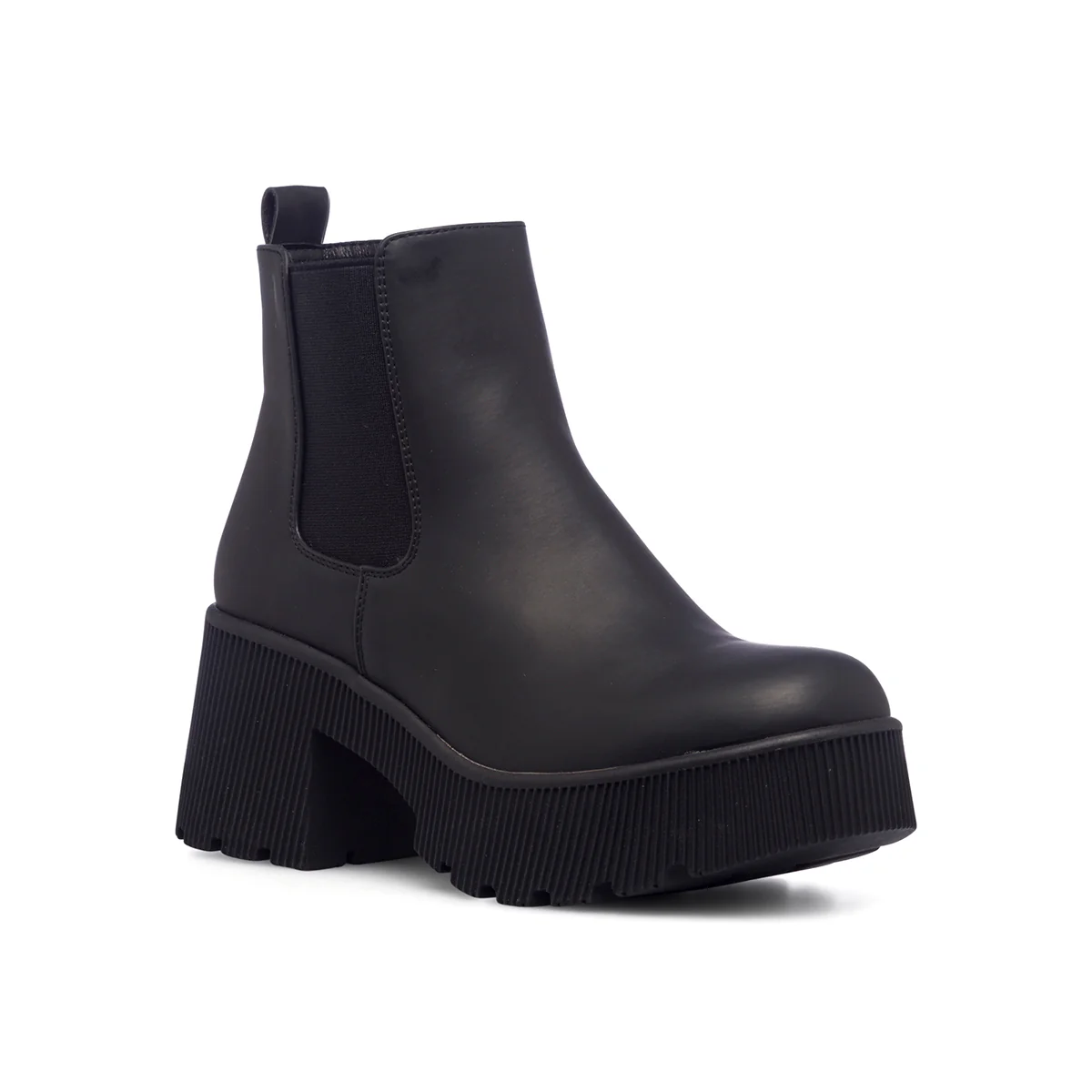 Stivaletti gommati neri da donna con tacco 7 cm Lora Ferres - Image 2