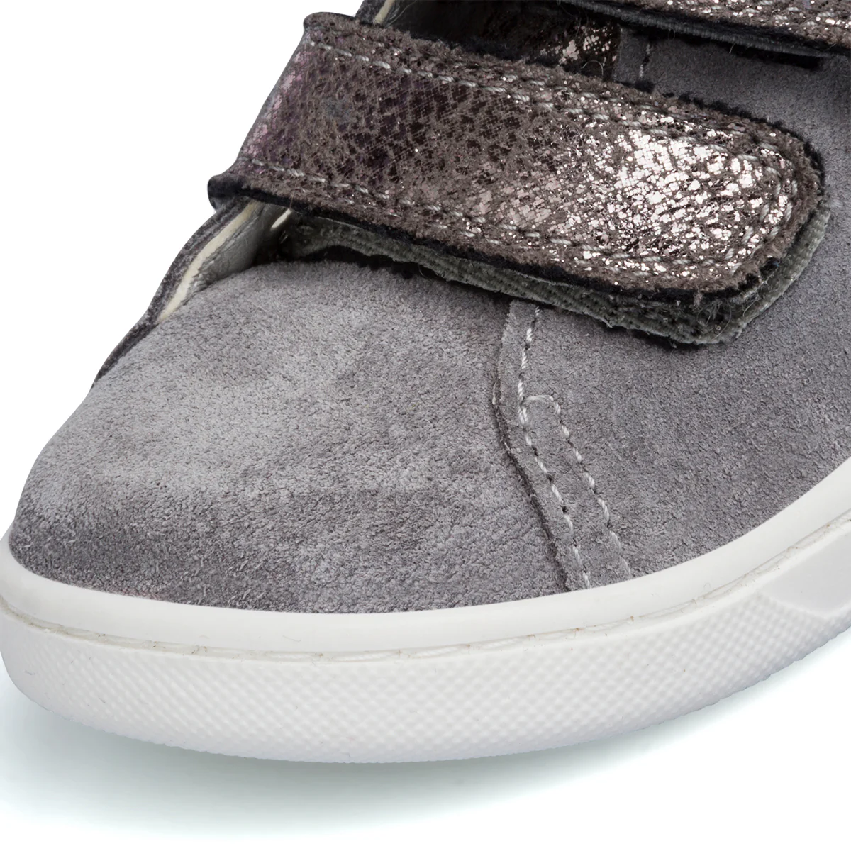 Stivaletti grigi da bambina con cuore di strass Primigi Baby Like - Image 5