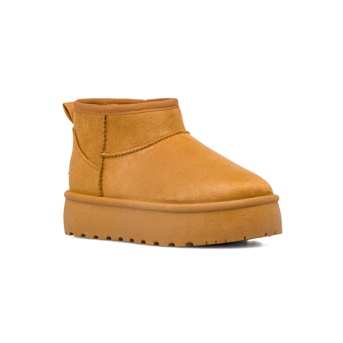 Stivaletti imbottiti con suola Platform da donna beige Americanino