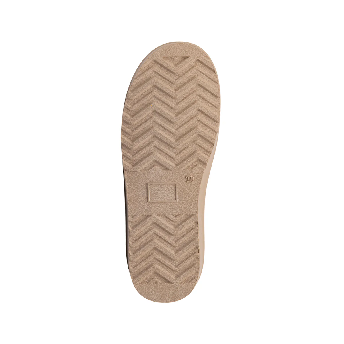 Stivaletti imbottiti da donna beige Americanino con bottone decorativo - Image 4