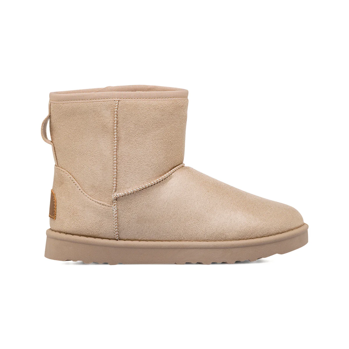 Stivaletti imbottiti da donna beige Americanino con finta pelliccia