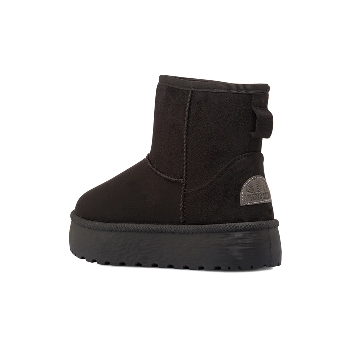 Stivaletti imbottiti neri da donna con suola platform in gomma Americanino - Image 3