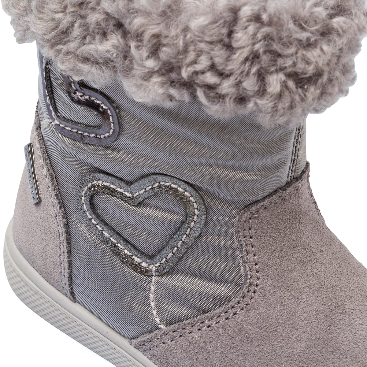 Stivaletti imbottiti Primi Passi Primigi grigi per bambina con cuore - Image 6