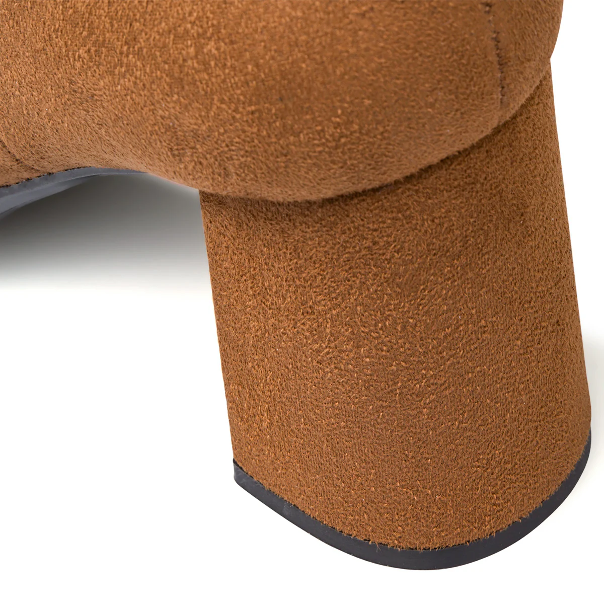 Stivaletti in microfibra marroni da donna con zip e tacco a blocco 8 cm Swish Jeans - Image 10