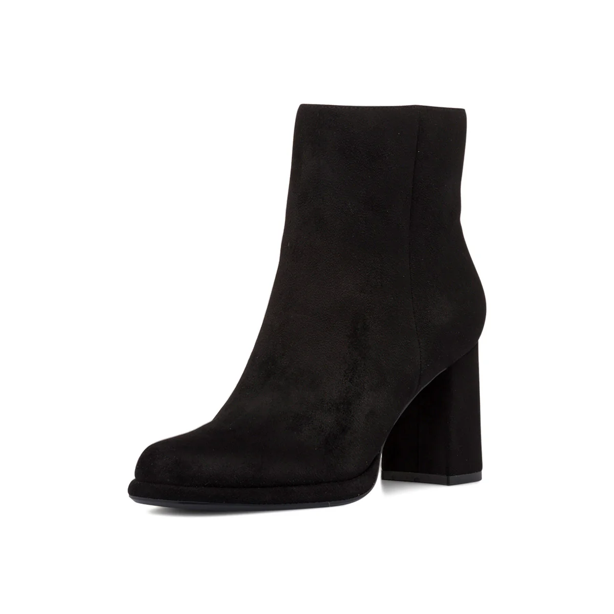 Stivaletti in microfibra neri da donna con zip e tacco a blocco 8 cm Swish Jeans - Image 2