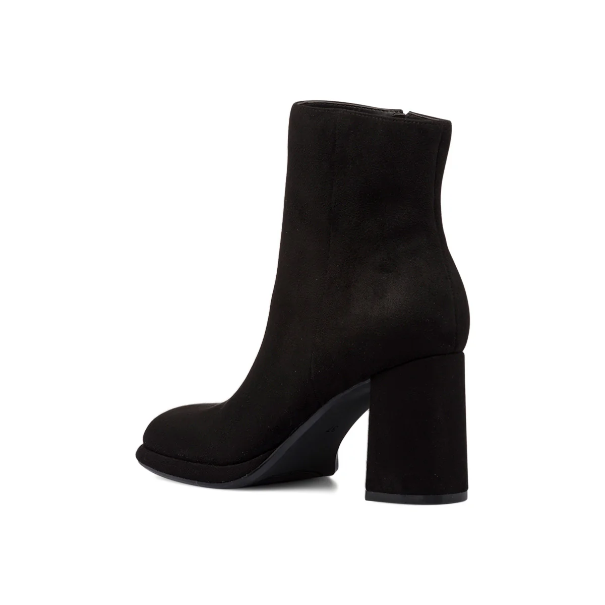 Stivaletti in microfibra neri da donna con zip e tacco a blocco 8 cm Swish Jeans - Image 3