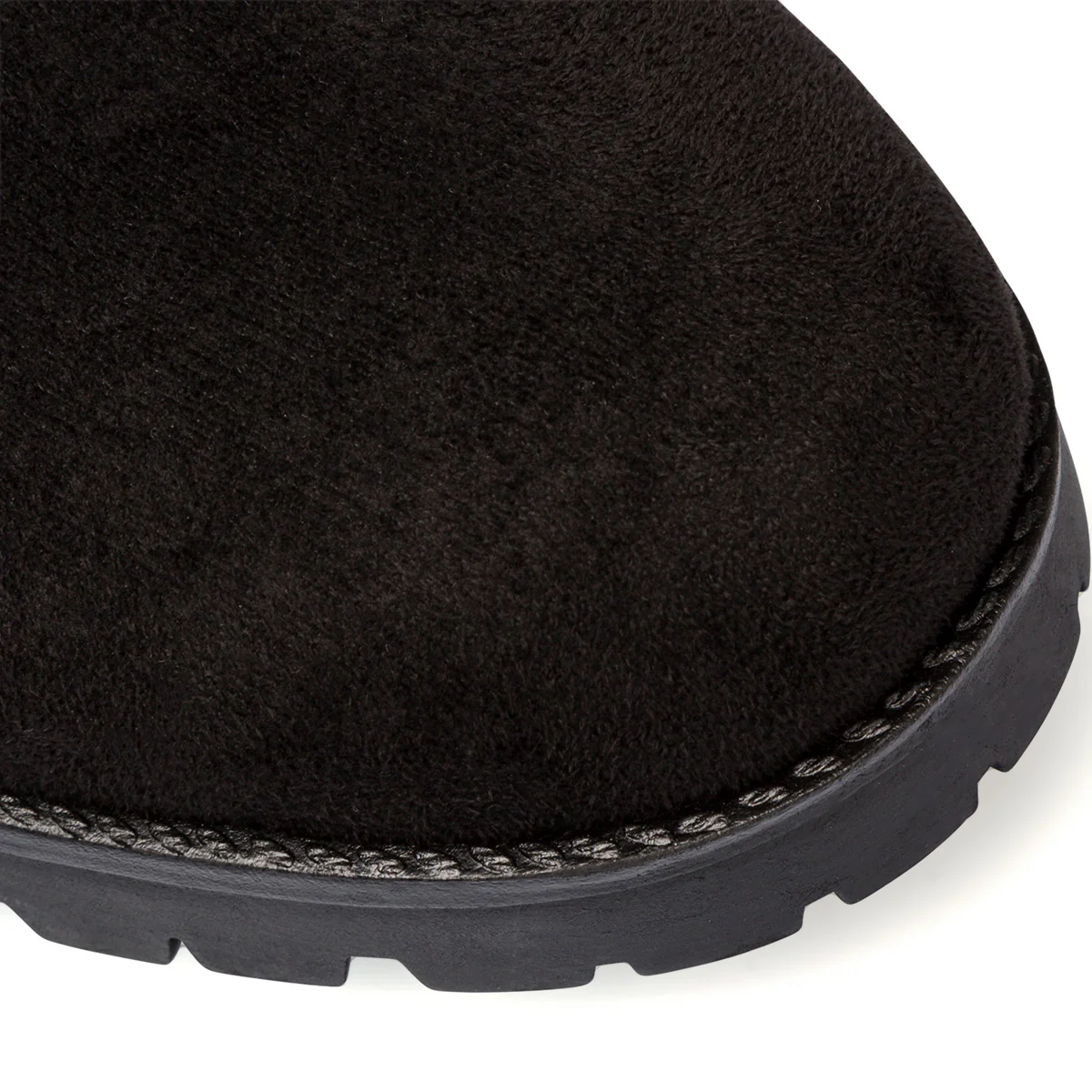 Stivaletti in microfibra neri da donna con zip e tacco a blocco 9 cm Lora Ferres - Image 6