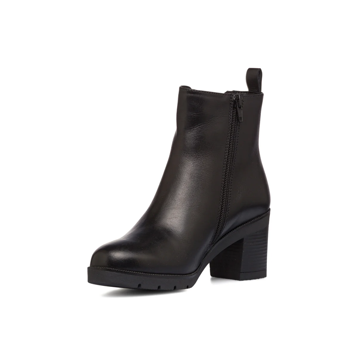 Stivaletti in pelle con tacco 7 cm neri da donna Formawell - Image 5