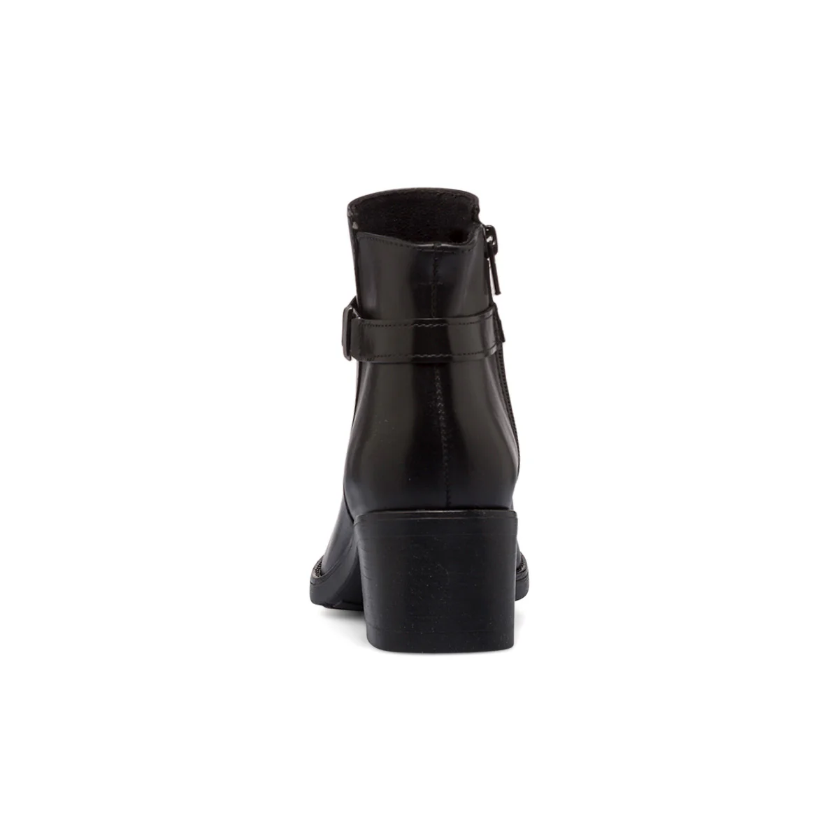 Stivaletti in pelle neri da donna con tacco a blocco 6 cm P Essentials - Image 4