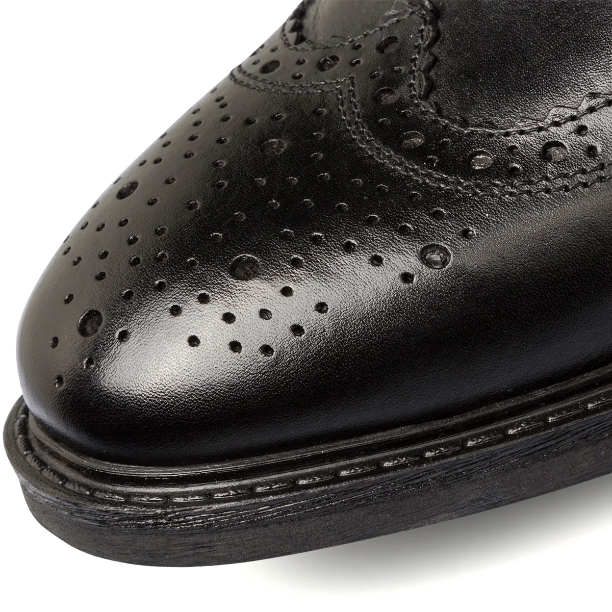 Stivaletti in pelle neri da uomo con dettagli brogue La Cuoieria - Image 6