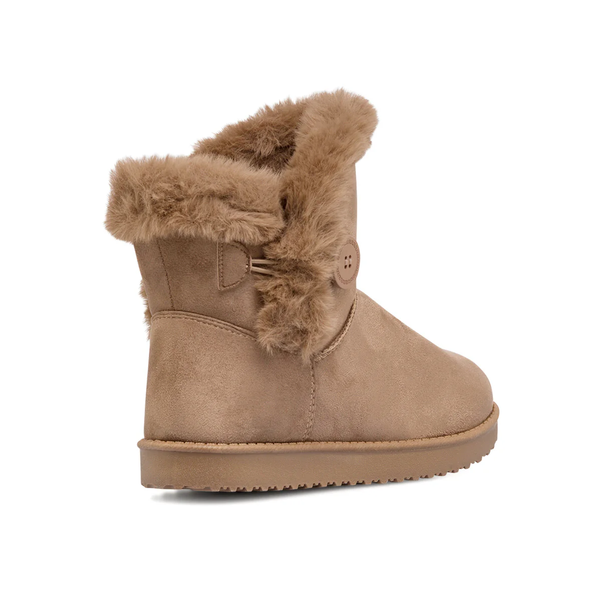 Stivaletti khaki da donna con interno in pelliccia sintetica Lora Ferres - Image 3