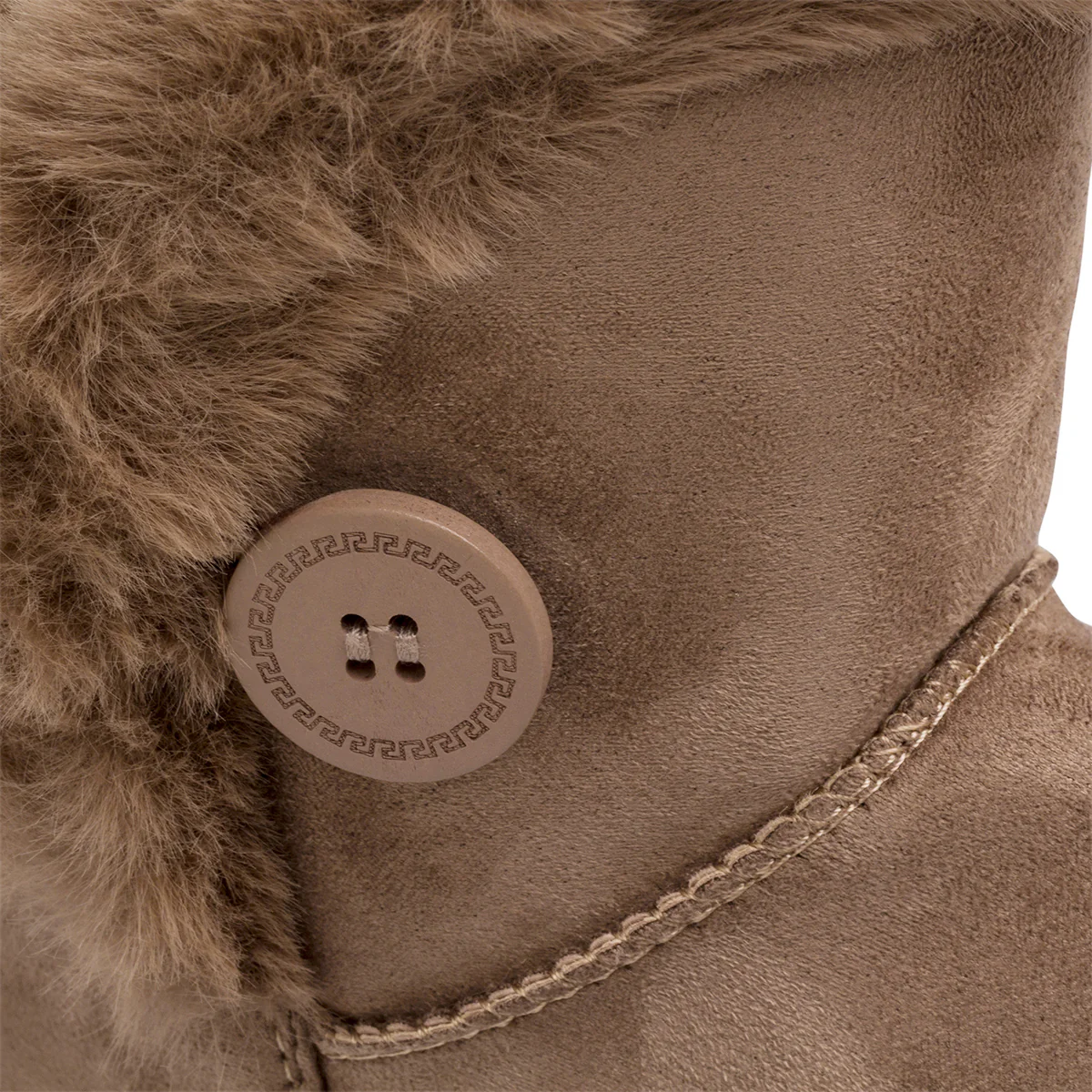 Stivaletti khaki da donna con interno in pelliccia sintetica Lora Ferres - Image 5