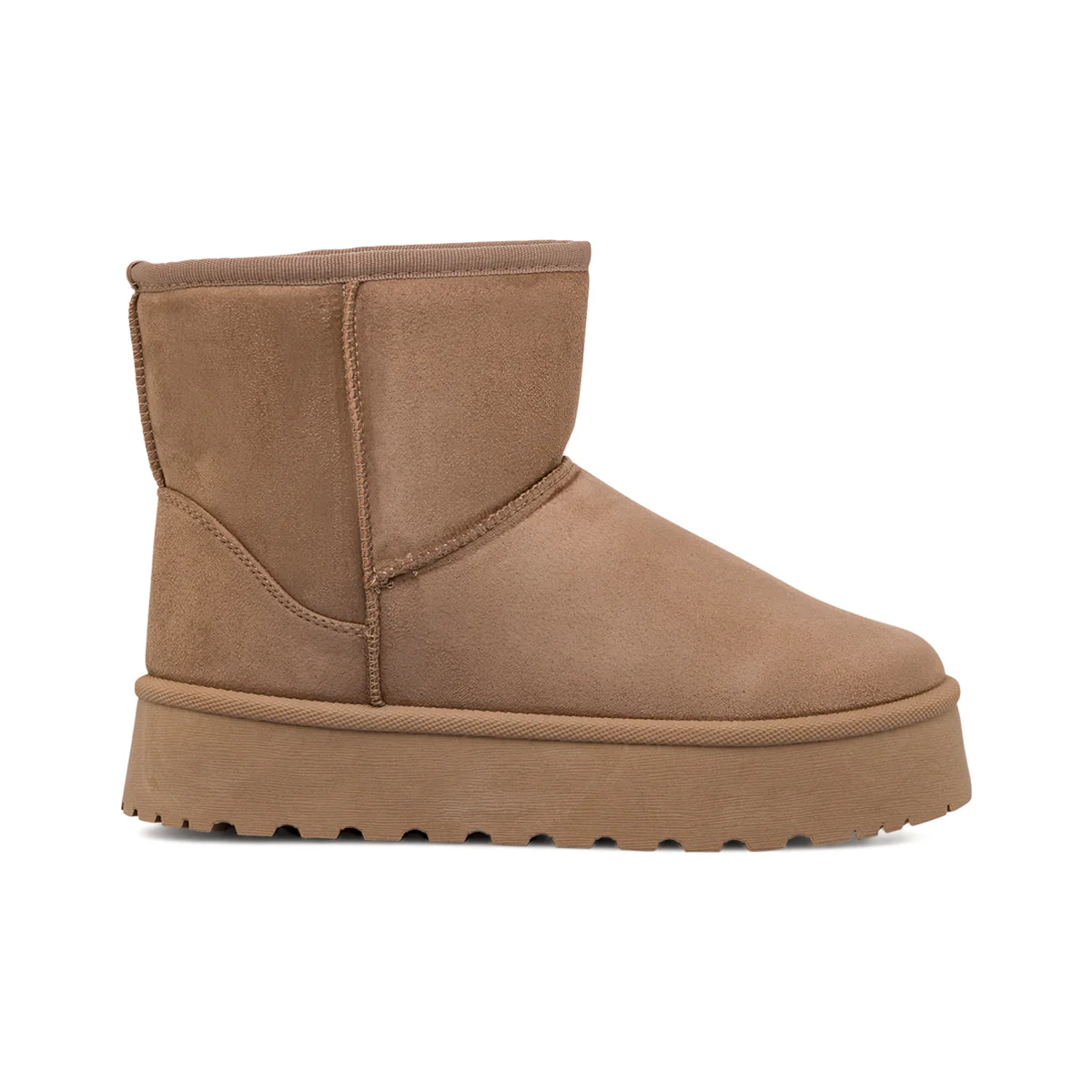 Stivaletti imbottiti khaki da donna con suola platform Lora Ferres