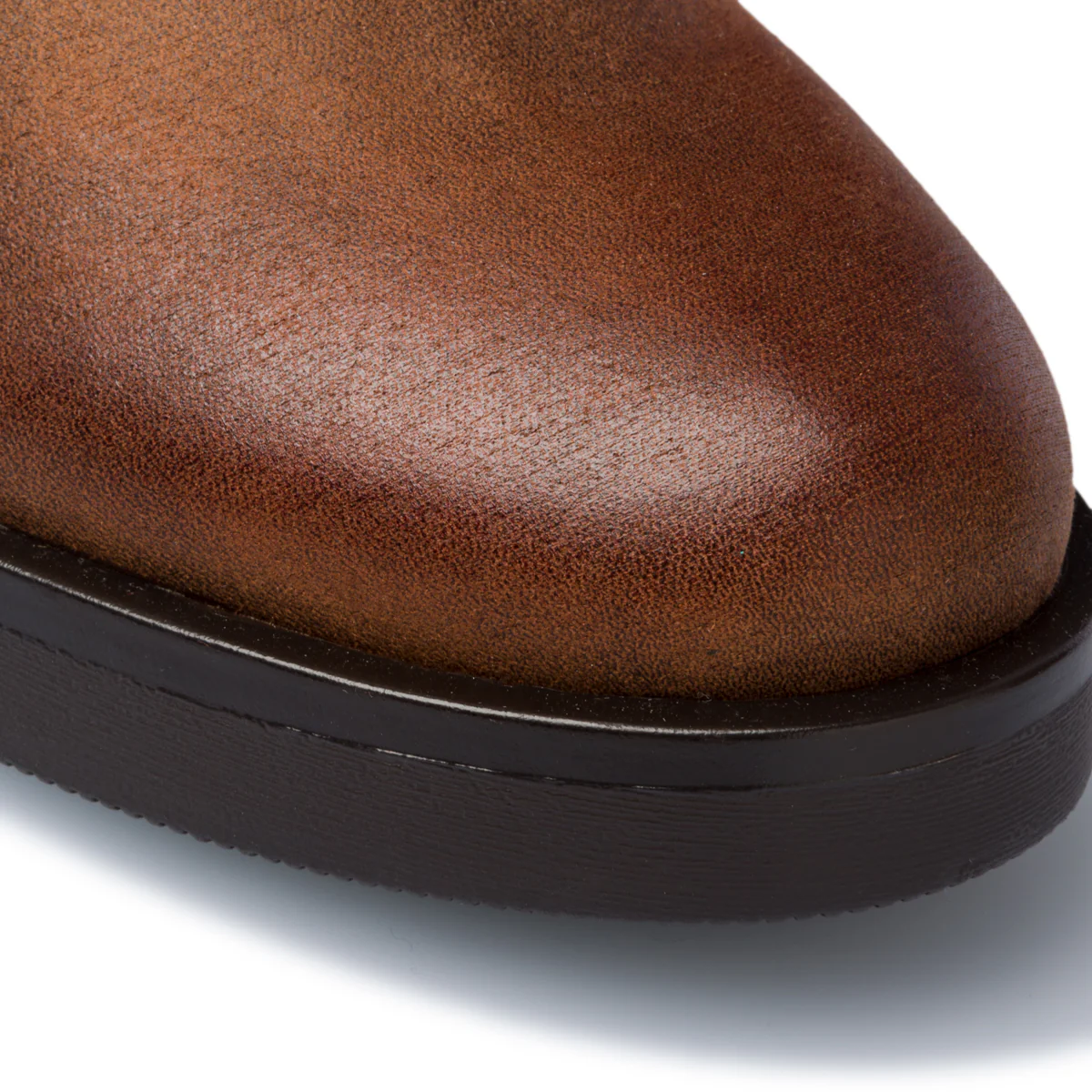 Stivaletti marroni con inserti elastici e tacco 4 cm Lora Ferres - Image 5