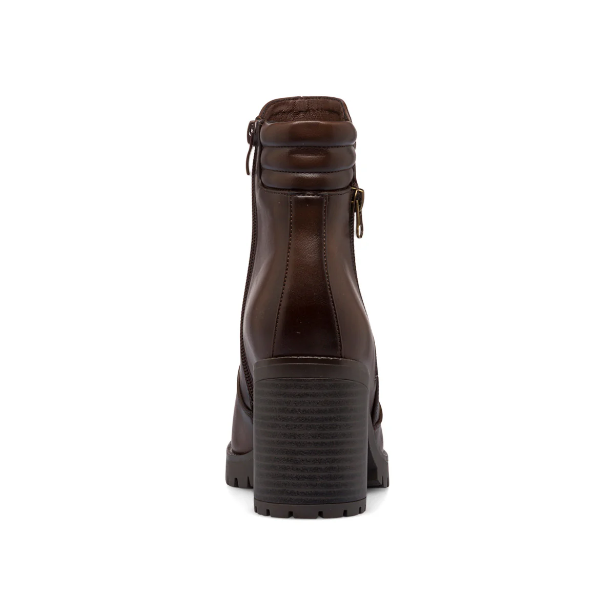 Stivaletti marroni da donna con doppia zip e tacco 9 cm Lora Ferres - Image 4