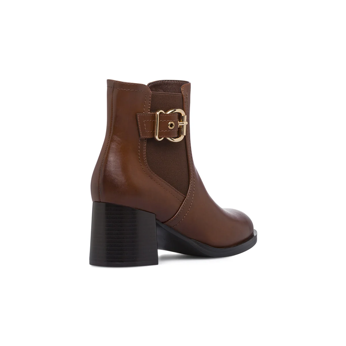 Stivaletti marroni da Donna con fibbia e fascia elastica Swish Jeans - Image 3
