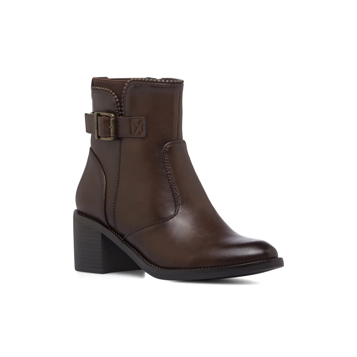 Stivaletti marroni da Donna con fibbia e tacco 6 cm Lora Ferres - Image 2