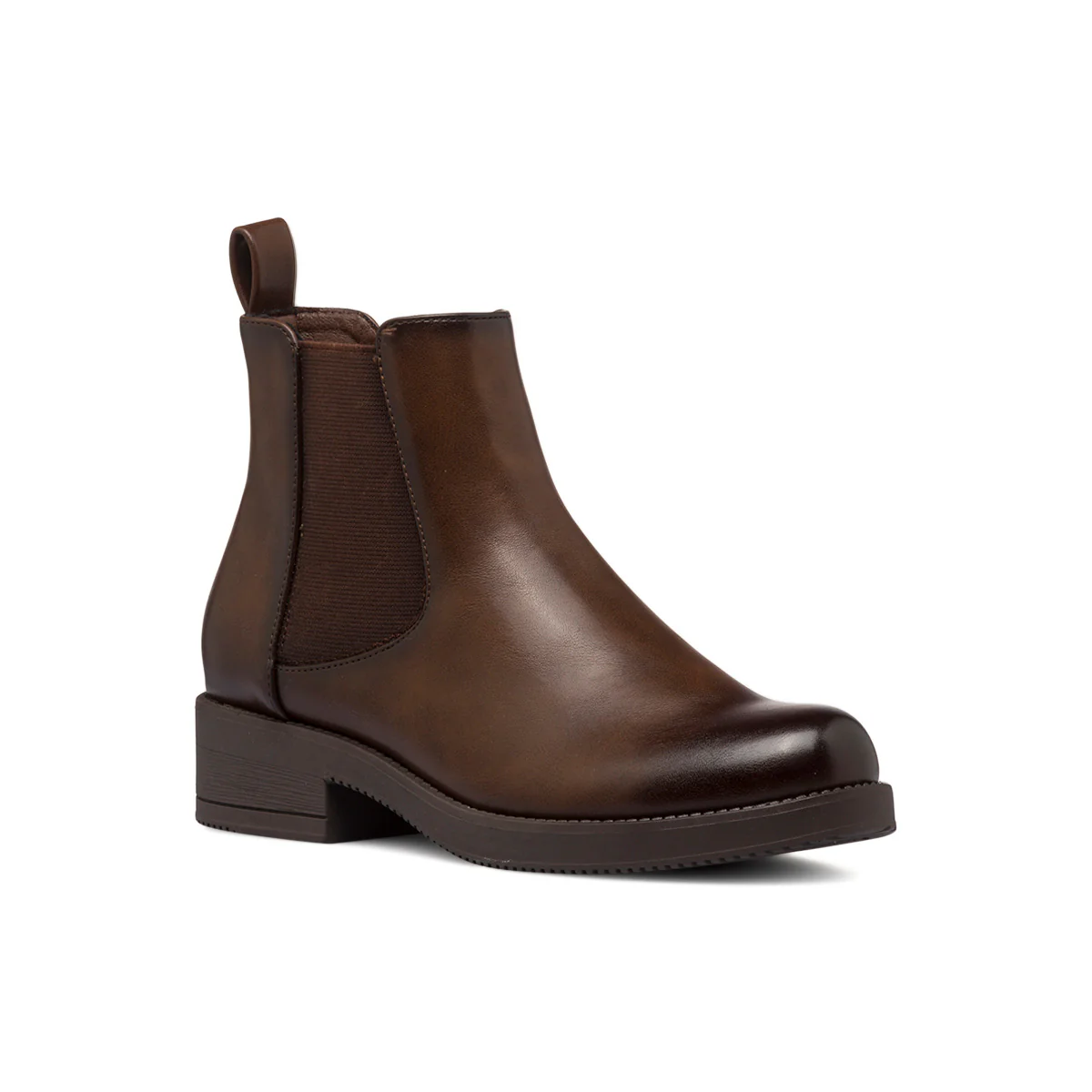 Stivaletti marroni da donna con inserto elastico e zip Lora Ferres - Image 2