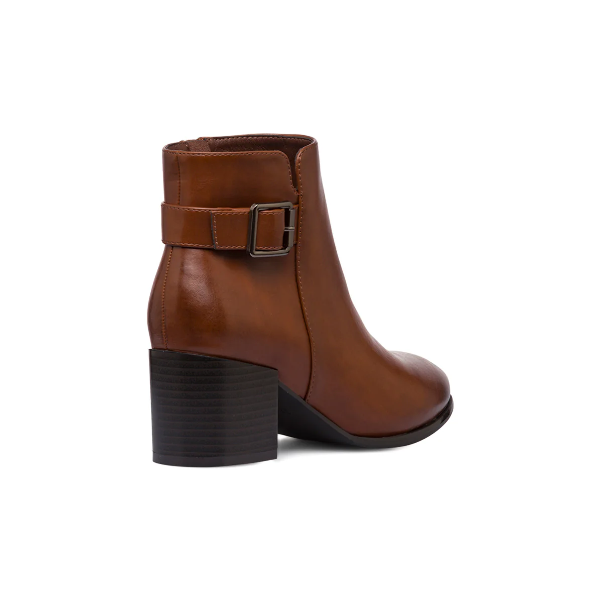 Stivaletti marroni da donna con tacco 6 cm e cinturino Lora Ferres - Image 3